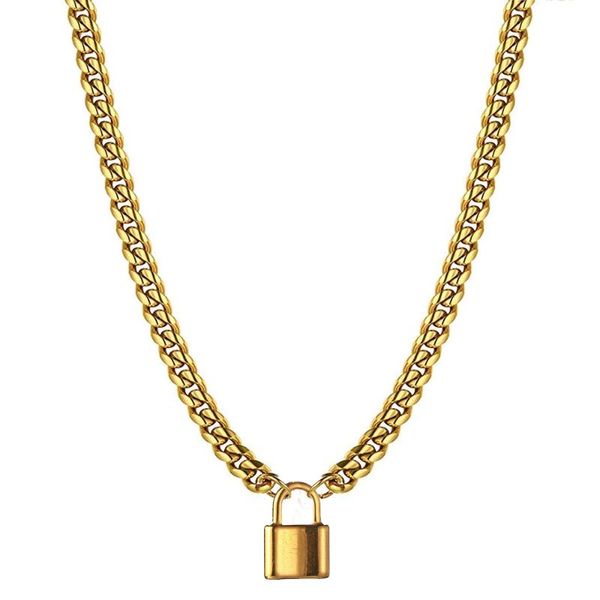 pendant necklaces stainless steel padlock necklace for men women cuba chain toggle gold/sliver color clavicle, Silver
pendant necklaces stainless steel padlock necklace for men women cuba chain toggle gold/sliver color clavicle, Silver