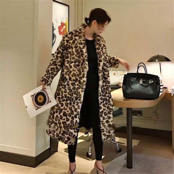women's fur & faux leopard print coat star fan long hair plush matchmaker windbreaker female woman jacket crop, Black
women's fur & faux leopard print coat star fan long hair plush matchmaker windbreaker female woman jacket crop, Black