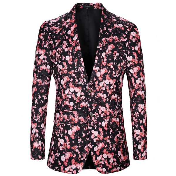 2021 elegant men suit jacket black japan spring cherry blossoms printing floral men blazer casual blazers for, White;black
2021 elegant men suit jacket black japan spring cherry blossoms printing floral men blazer casual blazers for, White;black