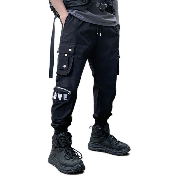 men's pants arrival multi-pockets functional style joggers pencil hip hop punk elastic waist full trousers streetwear, Black
men's pants arrival multi-pockets functional style joggers pencil hip hop punk elastic waist full trousers streetwear, Black