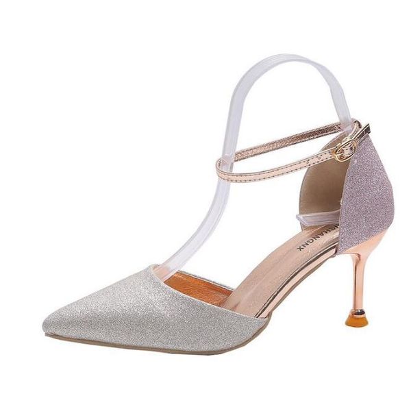 dress shoes summer 2021 fashion versatile pointy one-button stiletto stilettos sequined pumps suitable for wedding parties 281, Black
dress shoes summer 2021 fashion versatile pointy one-button stiletto stilettos sequined pumps suitable for wedding parties 281, Black