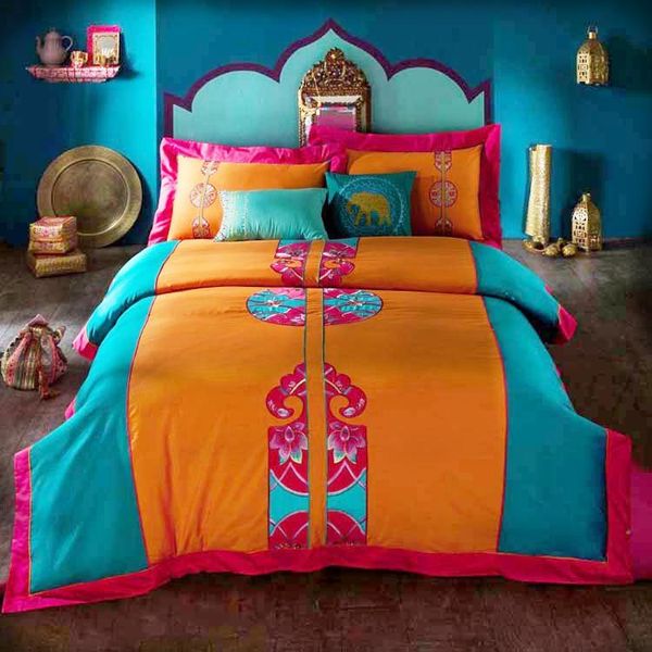 bedding sets 2021 bohemia style embroidery reactive print 4pcs include bed pillowcase duvet cover luxury king sheet size
bedding sets 2021 bohemia style embroidery reactive print 4pcs include bed pillowcase duvet cover luxury king sheet size