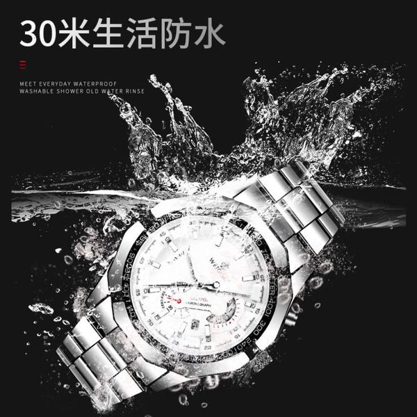 waterproof non automatic mechanical movement watch men's calendar luminous steel strip simple new style, Slivery;brown
waterproof non automatic mechanical movement watch men's calendar luminous steel strip simple new style, Slivery;brown