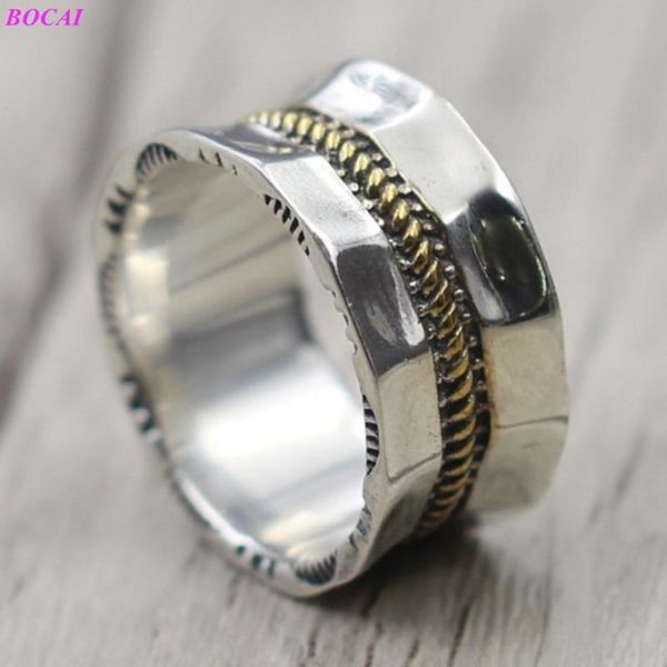 cluster rings bocai s925 sterling silver for men and women 2021 fashion personality vintage worn thai ring, Golden;silver
cluster rings bocai s925 sterling silver for men and women 2021 fashion personality vintage worn thai ring, Golden;silver