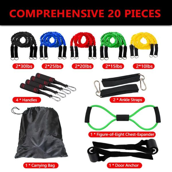 resistance bands set puller muscle strength training rope resistance elastic bands pull rope workout gym fitness equipment
resistance bands set puller muscle strength training rope resistance elastic bands pull rope workout gym fitness equipment