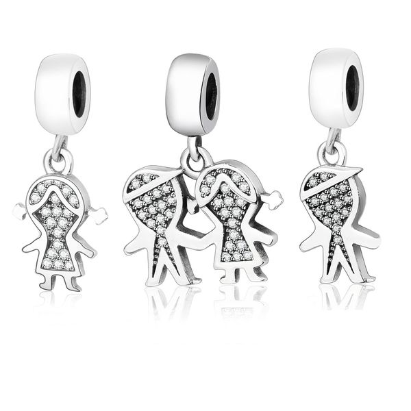 beautiful 100% 925 sterling silver children boy girl dangle charms beads fit original pandora charms bracelet diy jewelry making q0531, Black
beautiful 100% 925 sterling silver children boy girl dangle charms beads fit original pandora charms bracelet diy jewelry making q0531, Black