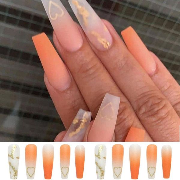 false nails 24pcs/box press on artificial detachable full cover nail tips heart long coffin wearable fake, Red;gold
false nails 24pcs/box press on artificial detachable full cover nail tips heart long coffin wearable fake, Red;gold