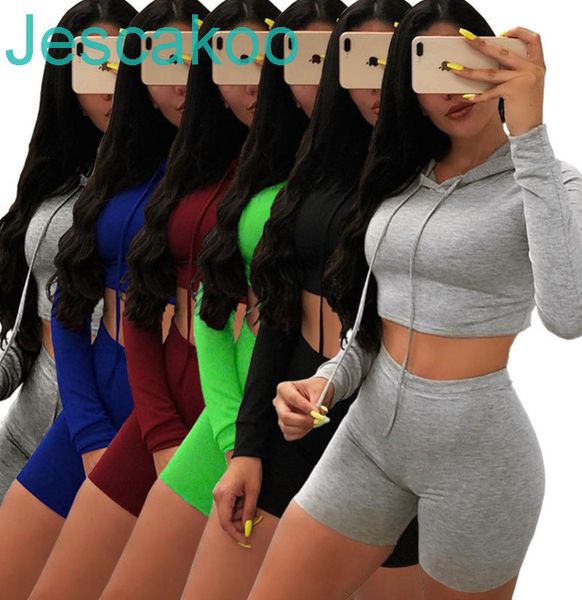 2021 women designer tracksuits 2 two piece outfits hooded long sleeve t shirt short pants set sweatsuit ladies casual sports suits, Gray
2021 women designer tracksuits 2 two piece outfits hooded long sleeve t shirt short pants set sweatsuit ladies casual sports suits, Gray