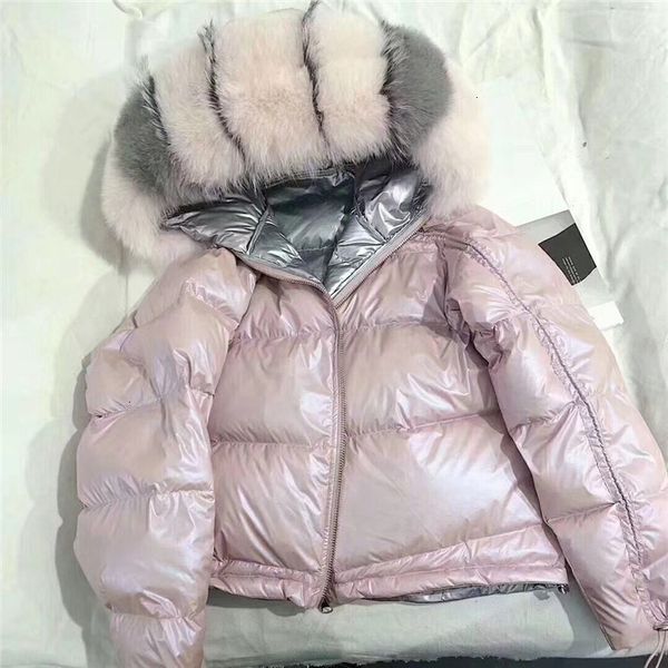 real fox fur collar jacket korean warm white duck down coat double sided down coat warm parkas snow outerwear, Black
real fox fur collar jacket korean warm white duck down coat double sided down coat warm parkas snow outerwear, Black