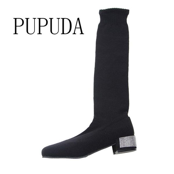 boots pupuda women platform breathable knee high sock comfortable elasticity chunky casual shoes female, Black
boots pupuda women platform breathable knee high sock comfortable elasticity chunky casual shoes female, Black