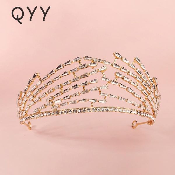 hair clips & barrettes qyy bridal wedding crown rhinestone gold color tiaras and crowns jewelry for women accessories party headpiece gift, Golden;silver
hair clips & barrettes qyy bridal wedding crown rhinestone gold color tiaras and crowns jewelry for women accessories party headpiece gift, Golden;silver