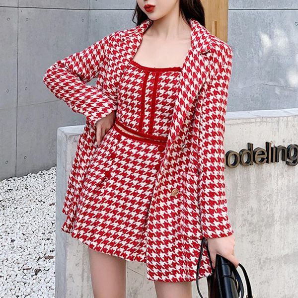 women's tracksuits 2021 small fragrance autumn winter fashion casual three piece suits women crop coat + vest mini skirt set 3pcs sets, Gray
women's tracksuits 2021 small fragrance autumn winter fashion casual three piece suits women crop coat + vest mini skirt set 3pcs sets, Gray