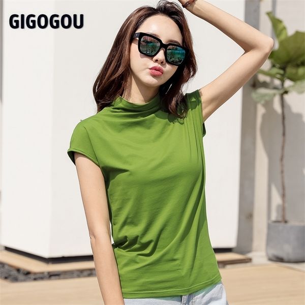 gigogou 2xl 3xl summer cotton t shirt women short sleeve female tshirt turtleneck slim fit tee shirts camiseta mujer 210315, White
gigogou 2xl 3xl summer cotton t shirt women short sleeve female tshirt turtleneck slim fit tee shirts camiseta mujer 210315, White