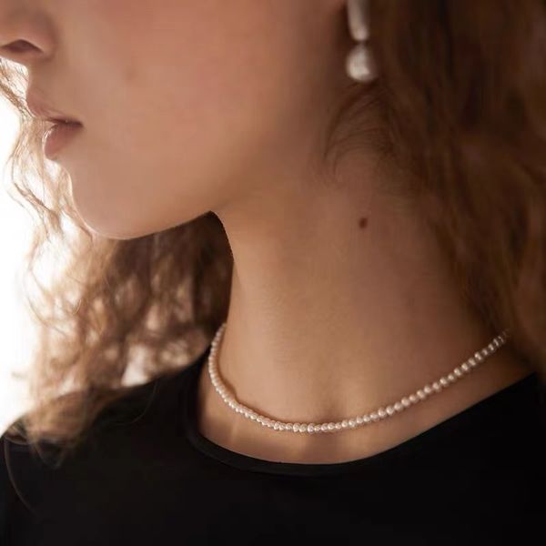 baroqueonly natural freshwater 2-4mm little pearl 36cm+8cm adjustable14k gold filled choker necklace for women nva, Silver
baroqueonly natural freshwater 2-4mm little pearl 36cm+8cm adjustable14k gold filled choker necklace for women nva, Silver