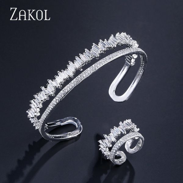 jewelry sets zakol new arrival round shape set exquisite micro pave ting cuff bracelet bangle & ring bijoux fssp376, Black
jewelry sets zakol new arrival round shape set exquisite micro pave ting cuff bracelet bangle & ring bijoux fssp376, Black