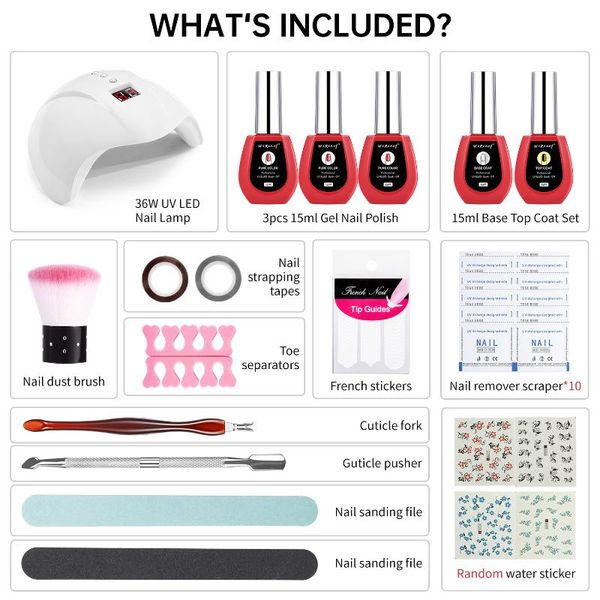 nail gel set 120w uv led lamp dryer with 3 pcs polish kit soak off manicure electric drill for tools, Red;pink
nail gel set 120w uv led lamp dryer with 3 pcs polish kit soak off manicure electric drill for tools, Red;pink