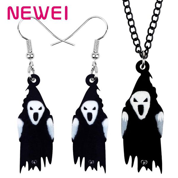 earrings & necklace ei acrylic halloween evil ghost jewelry sets print long for women girl teens classic party gift accessories, Silver
earrings & necklace ei acrylic halloween evil ghost jewelry sets print long for women girl teens classic party gift accessories, Silver