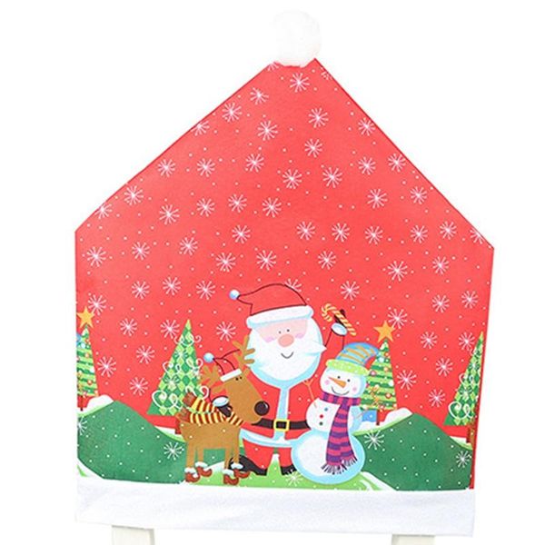 6pcs christmas ornaments chair cover dinner dining table santa claus snowflake snowman red cap ornament chair back covers decor
6pcs christmas ornaments chair cover dinner dining table santa claus snowflake snowman red cap ornament chair back covers decor