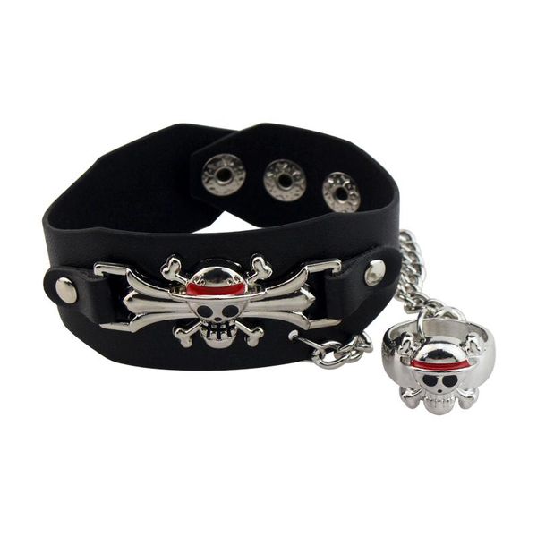 charm bracelets japan anime one piece women luffy skull straw hat weave leather bracelet for men pulsera hombre cosplay jewelry, Golden;silver
charm bracelets japan anime one piece women luffy skull straw hat weave leather bracelet for men pulsera hombre cosplay jewelry, Golden;silver