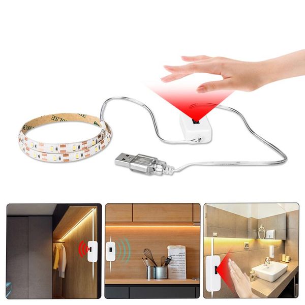 3 modes dimming hand sweep switch 5v usb led strip 1-5m led ribbon diode tape for room kitchen closet bathroom cabinet light
3 modes dimming hand sweep switch 5v usb led strip 1-5m led ribbon diode tape for room kitchen closet bathroom cabinet light
