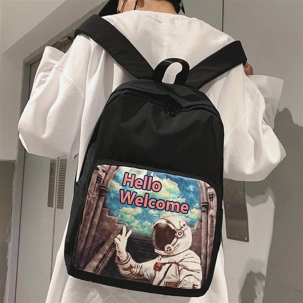 backpack hello 2021 schoolbag female korean high school student junior harajuku ulzzang graffiti gym bag 
backpack hello 2021 schoolbag female korean high school student junior harajuku ulzzang graffiti gym bag