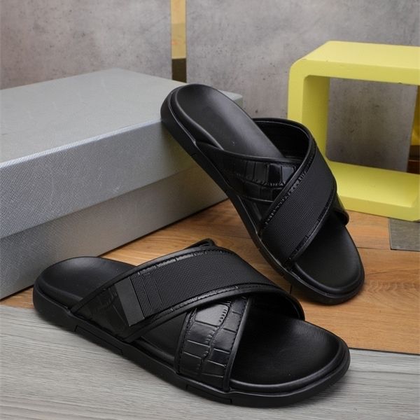 official website 70% off outlet summer new crocodile grain cowhide men's sandals outdoor cross slippers guangzhou shoes factory sale, Black
official website 70% off outlet summer new crocodile grain cowhide men's sandals outdoor cross slippers guangzhou shoes factory sale, Black