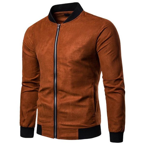 fashion jacket men autumn clothing zipper male coat casual solid color outerwear for men jacket, Black;brown
fashion jacket men autumn clothing zipper male coat casual solid color outerwear for men jacket, Black;brown