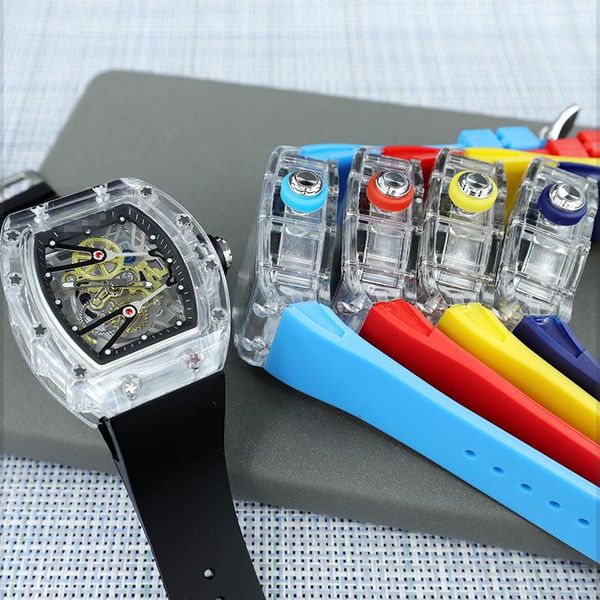 wristwatches hollow design richard men's watch color high transparent cask wine for men and women relogio masculine, Slivery;brown
wristwatches hollow design richard men's watch color high transparent cask wine for men and women relogio masculine, Slivery;brown