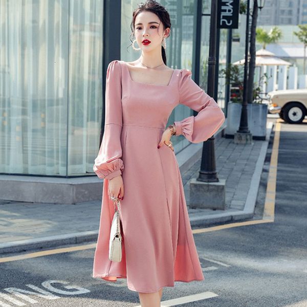new arrival fashion korean spring midi women ol temperament chiffon square neck lantern sleeve sweet split a-line dress l8ix, White;black
new arrival fashion korean spring midi women ol temperament chiffon square neck lantern sleeve sweet split a-line dress l8ix, White;black