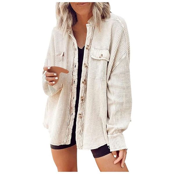 women's jackets 2021 fashion oversize brushed jacket coat for women lapel long sleeve single-breasted blouse female outerwear chic shir, Black;brown
women's jackets 2021 fashion oversize brushed jacket coat for women lapel long sleeve single-breasted blouse female outerwear chic shir, Black;brown