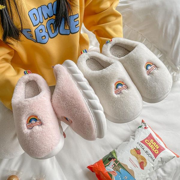 slippers women and men home non-slip platform shoes cartoon cute rainbow silent slides couples concise cotton, Black
slippers women and men home non-slip platform shoes cartoon cute rainbow silent slides couples concise cotton, Black