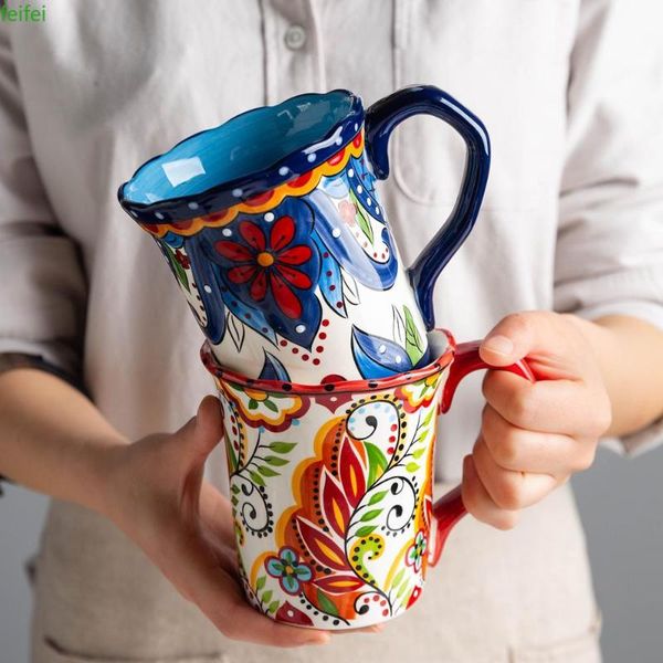 mugs 500ml large bohemian mug ceramic mark cup breakfast coffee milk tea fruit juice couple drinkware tool
mugs 500ml large bohemian mug ceramic mark cup breakfast coffee milk tea fruit juice couple drinkware tool