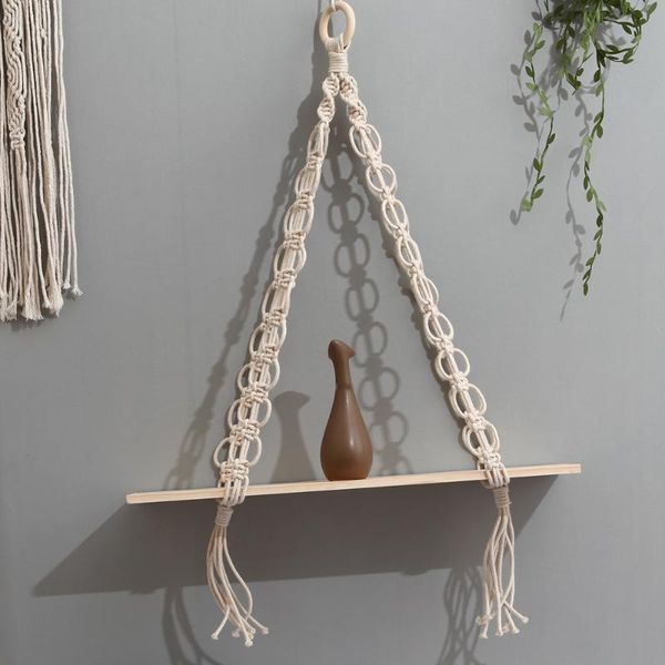 tapestries hand-woven macrame rack wooden shelves for wall bohemian decorative hanging shelf
tapestries hand-woven macrame rack wooden shelves for wall bohemian decorative hanging shelf