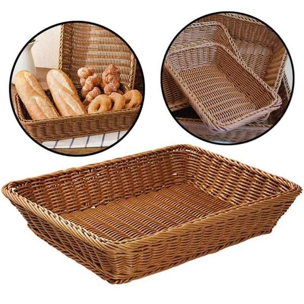 hanging baskets rectangle simulation rattan pp bread display basket food fruit snack container christmas deskdecoration organizer
hanging baskets rectangle simulation rattan pp bread display basket food fruit snack container christmas deskdecoration organizer