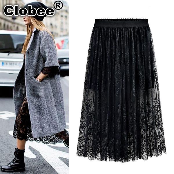 skirts clobee 4xl 5xl plus size women lace skirt 2021 summer high street style elastic waist loose tunic social long pleated, Black
skirts clobee 4xl 5xl plus size women lace skirt 2021 summer high street style elastic waist loose tunic social long pleated, Black