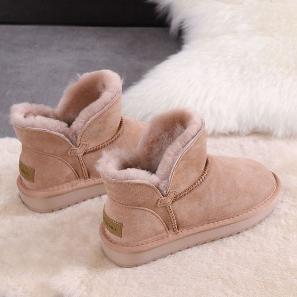 snow boots winter skin wool new modelshead layer short tube low cotton boots all kinds of lazy bread shoes, Black
snow boots winter skin wool new modelshead layer short tube low cotton boots all kinds of lazy bread shoes, Black