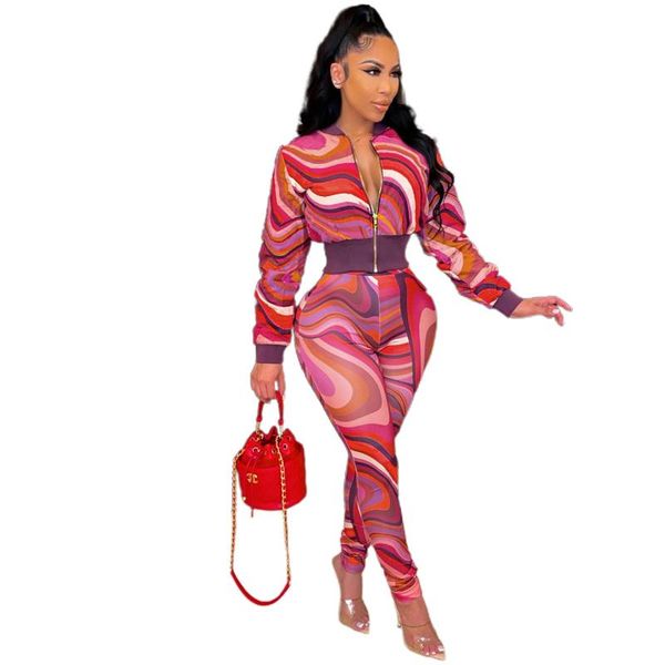 women's two piece pants fashion printed temperament slim high waist two-piece suit autumn casual long-sleeved trousers sports, White
women's two piece pants fashion printed temperament slim high waist two-piece suit autumn casual long-sleeved trousers sports, White