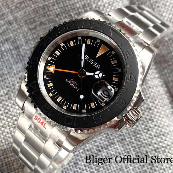 wristwatches gmt selfwinding men watch orange index brushed ym insert 40mm business wristwatch oyster steel bracelet screw crown, Slivery;brown
wristwatches gmt selfwinding men watch orange index brushed ym insert 40mm business wristwatch oyster steel bracelet screw crown, Slivery;brown