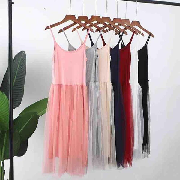 casual dresses summer dress 2021 modal spaghetti strap mesh women pink basic beach party female plus size vestidos mujer, Black;gray
casual dresses summer dress 2021 modal spaghetti strap mesh women pink basic beach party female plus size vestidos mujer, Black;gray