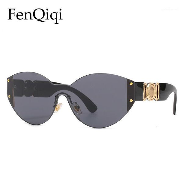 frameless luxury single lens sunglasses for men and women brand designer fashion trend sunshade uv400 glasses, White;black
frameless luxury single lens sunglasses for men and women brand designer fashion trend sunshade uv400 glasses, White;black