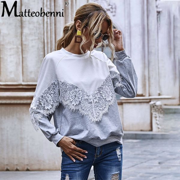 2021 new elegant patchwork hollow lace knitted t-shirt women autumn and winter fashion round neck long sleeve womens pullover lnyk, White
2021 new elegant patchwork hollow lace knitted t-shirt women autumn and winter fashion round neck long sleeve womens pullover lnyk, White