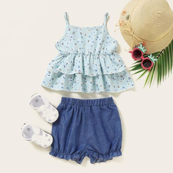 outfits for baby girl sleeveless vest little floral ruffled and denim blue shorts pants toddler girls clothes, White
outfits for baby girl sleeveless vest little floral ruffled and denim blue shorts pants toddler girls clothes, White