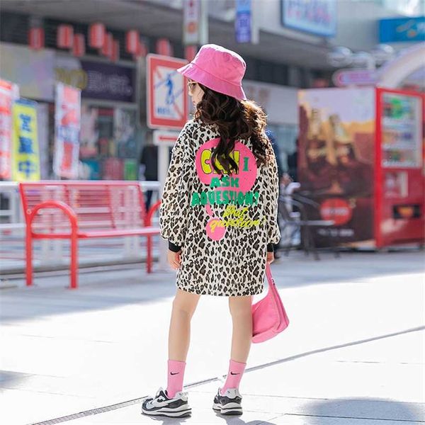 kids girls leopard print long hoodies spring children fashion 6 8 10 12 years 211029, Black
kids girls leopard print long hoodies spring children fashion 6 8 10 12 years 211029, Black