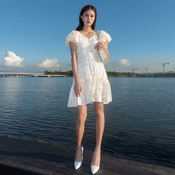designer 2021 spring new women's holiday beach party v-neck polka dot embroidery fashion dress exrv, Black;gray
designer 2021 spring new women's holiday beach party v-neck polka dot embroidery fashion dress exrv, Black;gray