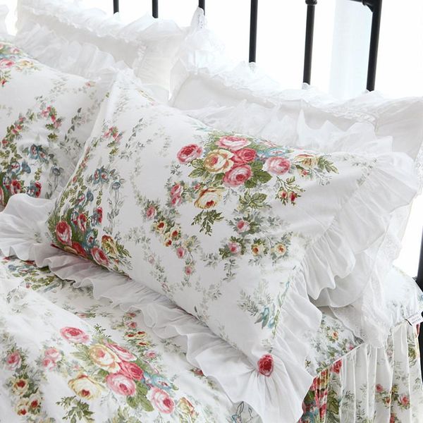 2pcs pastoral print pillow case luxruy ruffle lace pillow cover bedding cushion cases home decor sham satin pillowcase
2pcs pastoral print pillow case luxruy ruffle lace pillow cover bedding cushion cases home decor sham satin pillowcase