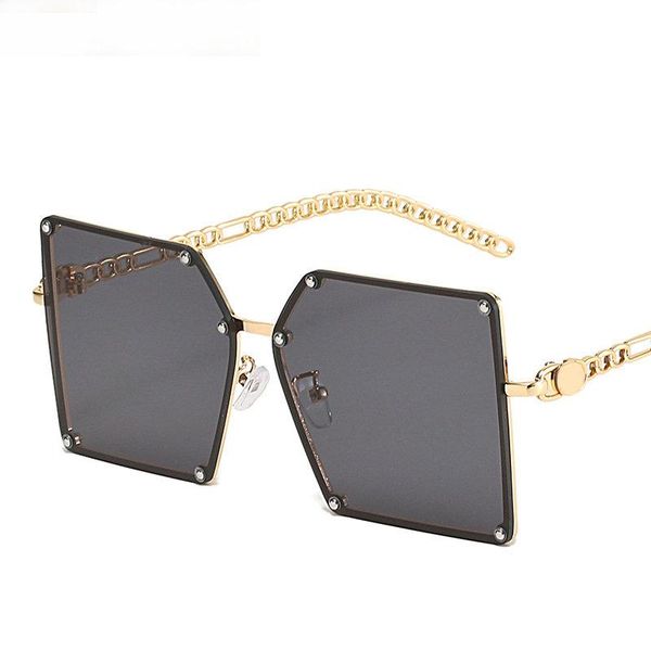 sunglasses fashion women semi-rimless metal sun glasses oversized retro square women's men shades for lady eyewear uv400, White;black
sunglasses fashion women semi-rimless metal sun glasses oversized retro square women's men shades for lady eyewear uv400, White;black