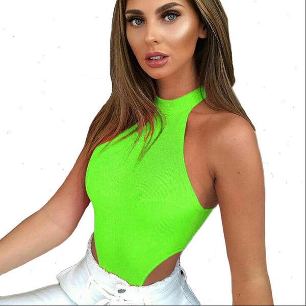 women summer halter neck clubwear rompers jumpsuits fashion solid color off shoulder bodysuits leotard slim clothes, Black;white
women summer halter neck clubwear rompers jumpsuits fashion solid color off shoulder bodysuits leotard slim clothes, Black;white