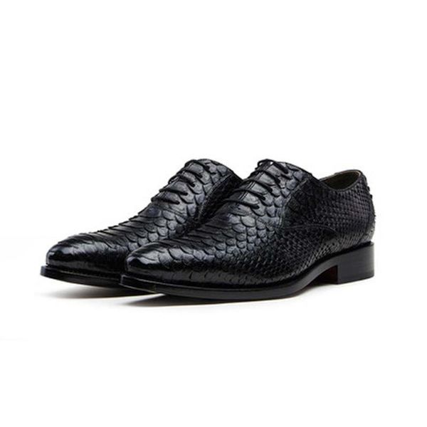 dress shoes cwv men manual python skin leather business formal office single snake, Black
dress shoes cwv men manual python skin leather business formal office single snake, Black