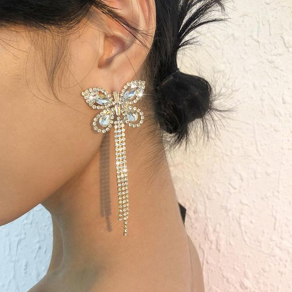 stud light luxury claw chain butterfly fringed earrings for women trendy jewelry bijouxÂ, Golden;silver
stud light luxury claw chain butterfly fringed earrings for women trendy jewelry bijouxÂ, Golden;silver