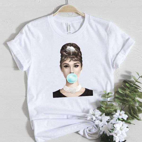 women's t-shirt audrey hepburn bubble gum t shirt women clothing aesthetic graphic tee summer fashion 100%cotton white female
women's t-shirt audrey hepburn bubble gum t shirt women clothing aesthetic graphic tee summer fashion 100%cotton white female